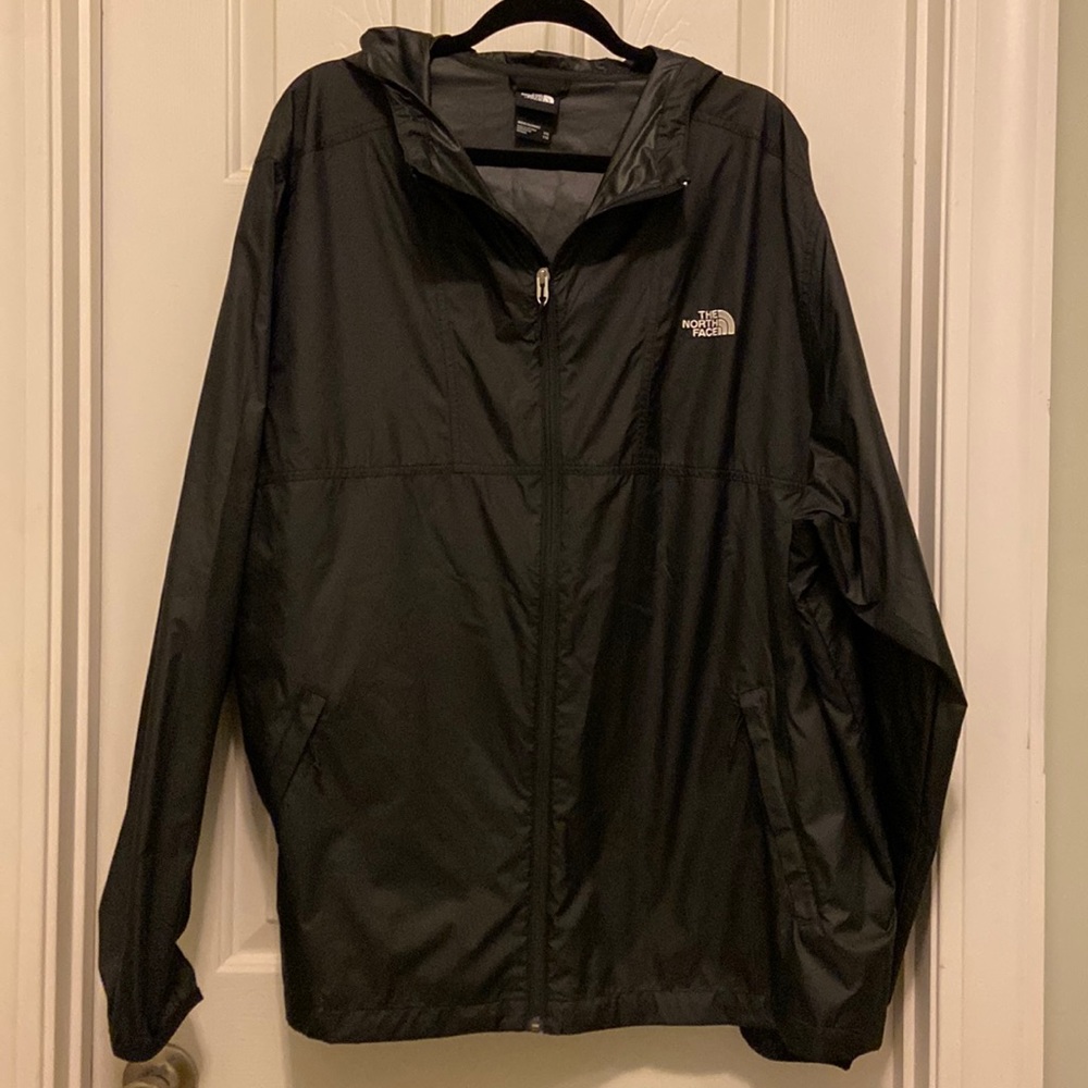 North Face Black Rain Jacket XXL